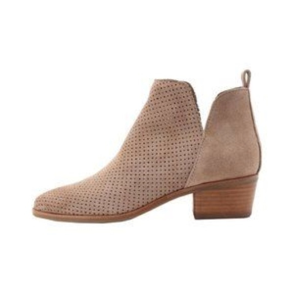 Dolce vita perforated suede bootie 7